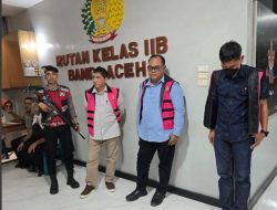 3 Tersangka Kasus Korupsi Peremajaan Sawit Rakyat Aceh Jaya ke JPU
